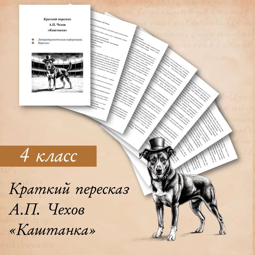 Краткий пересказ А.П. Чехов «Каштанка»