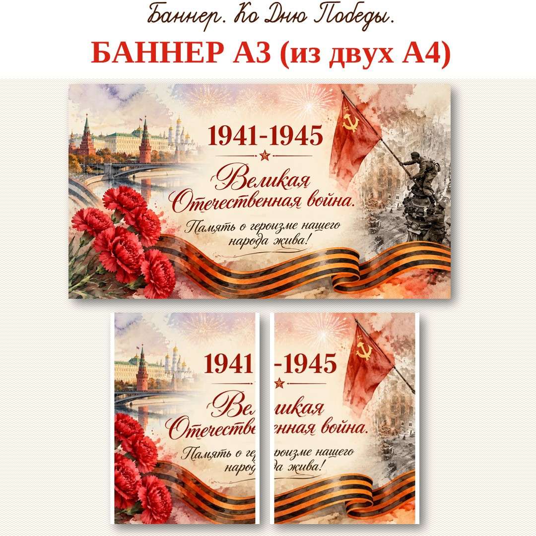 «День Победы». Баннер. А3.