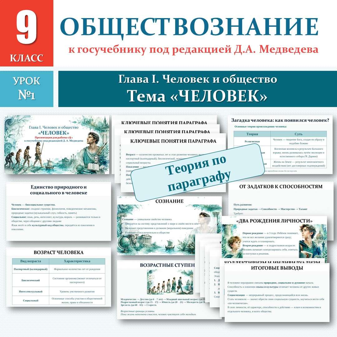 «Человек» по новому учебнику под редакцией Д. А. Медведева. Урок №1. Теория.