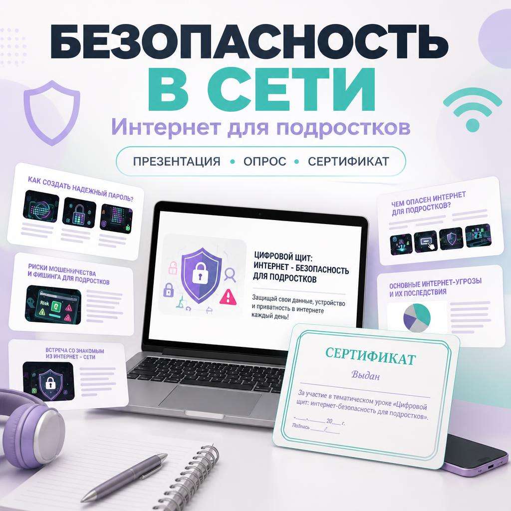 «Безопасность в сети интернет» презентация, сертификат. РОВ.