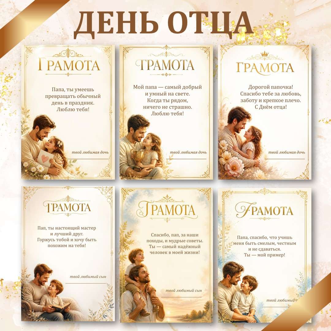 Грамоты на «День отца»..