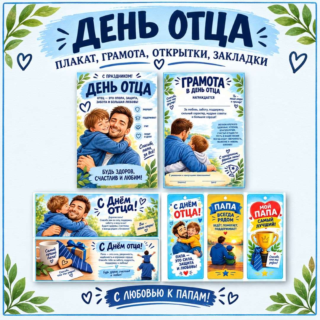 «День отца» комплект к празднику.